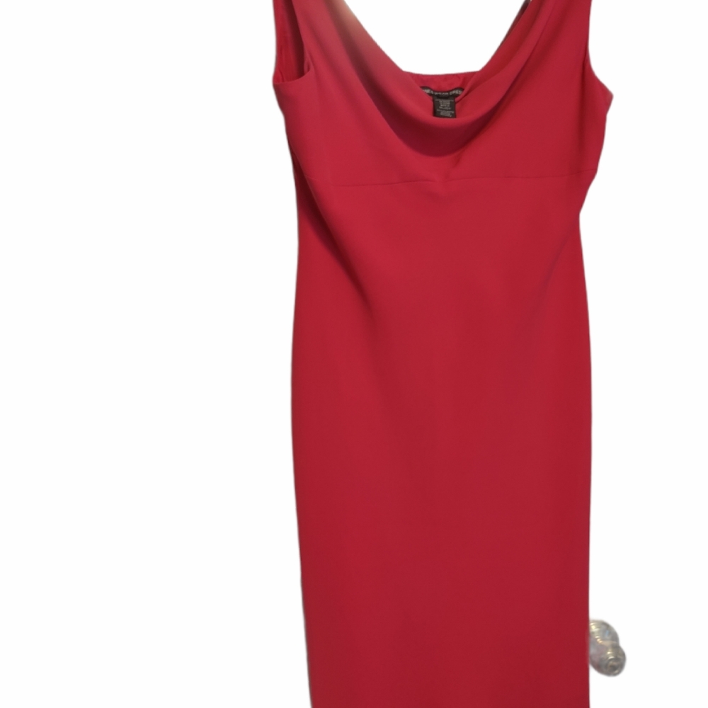 Red midi dress sleeveless